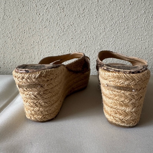 Jimmy Choo Snake skin wedge espadrille Sandals